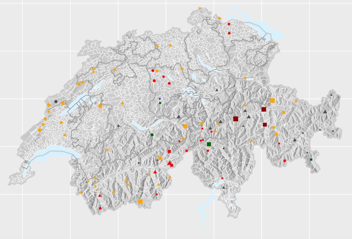 L’AES présente pour la première fois une vue d’ensemble des projets de développement dont on a connaissance en Suisse